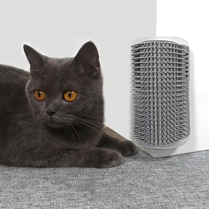 1Pcs Pet comb and Wall Corner Massage comb,for Dogs & Cats with Long & Short Stainless Steel Metal Teeth for Shedding and Tangles, Self-Cleaning Pet COmb for Dogs and Cats,Comfort safety,Anti static