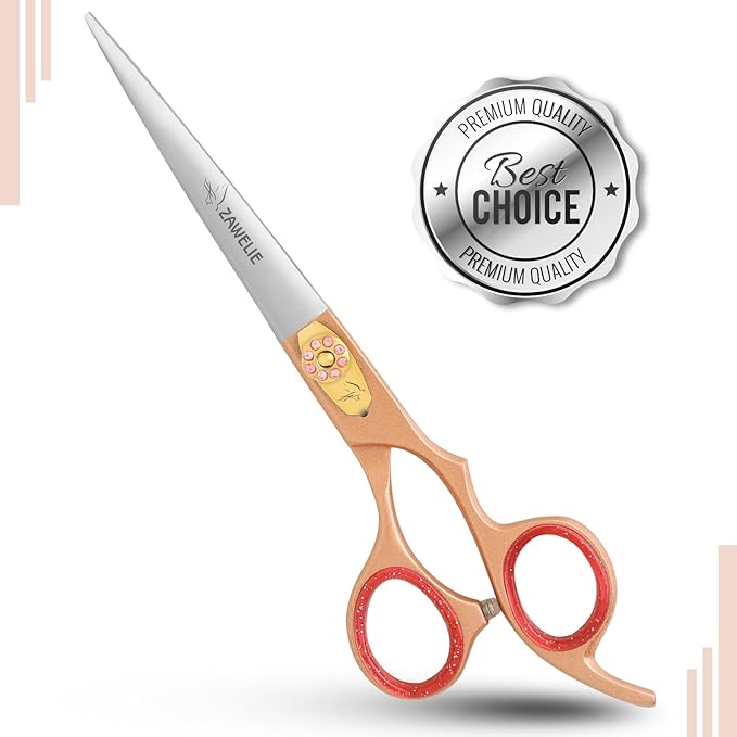 Straight Dog Grooming Scissor- 7.5” Scissor for dogs,Japanese Stainless Steel Ergonomic Pet Grooming Scissor, Heavy Duty Sharp and Comfortable Grooming Scissor for Dogs,Cats and Other Animals