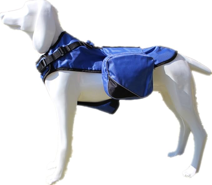 Service Dog Vest Mesh with Removable Emotional Support Label Patches Reflective Dog Harness(Blue,M)