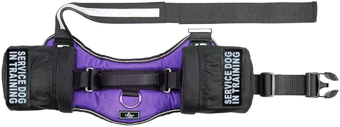 Doggie Stylz Service Dog in Training Harness with Removable Saddle Bag Dogs Backpack Harness Pack Carrier. 2 Removable Patches. Please Measure Dog Before Ordering. Made