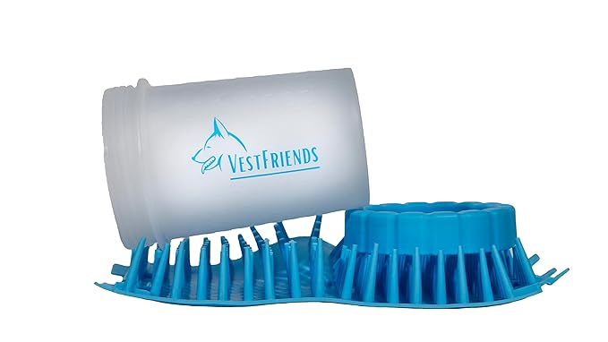 Portable Dog Foot Cleaner - Feet Cleaner for Dogs - Paw Washer - Paw Plunger - Medium and Large Breed Paw Cleaner - Travel Friendly - Durable and Leak Free - For Indoor or Outdoor Use