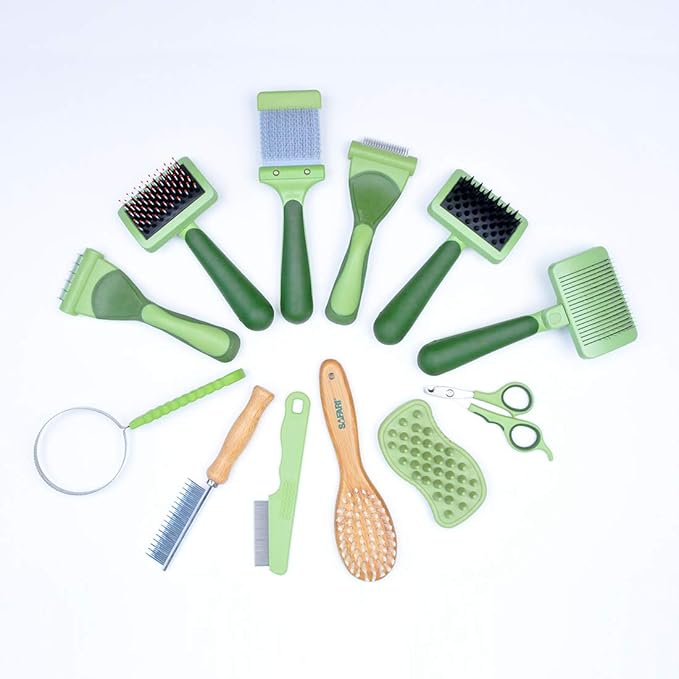 Coastal Pet Safari Dog Self-Cleaning Slicker Brush - Dog Deshedding Brush - Prevents Mats and Tangled Hair - For Dogs with Short or Long Hair - Large - 8" x 4.5"