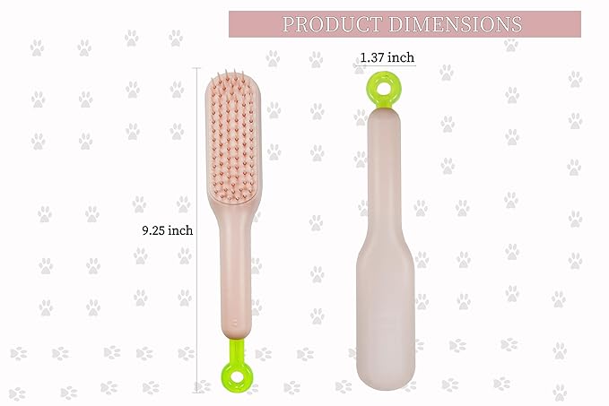 Stretchable Puppy Brush ， Soft Dog Brush - Gentle Grooming Brush for Small Dogs, Perfect for Yorkie, Shih Tzu, Maltipoo ，Dog Hair Remover Brush (Pink)