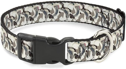 Buckle-Down Dog Collar Plastic Clip Avatar The Last Airbender Appa Pose Stacked 16 to 23 Inches 1.5 Inch Wide