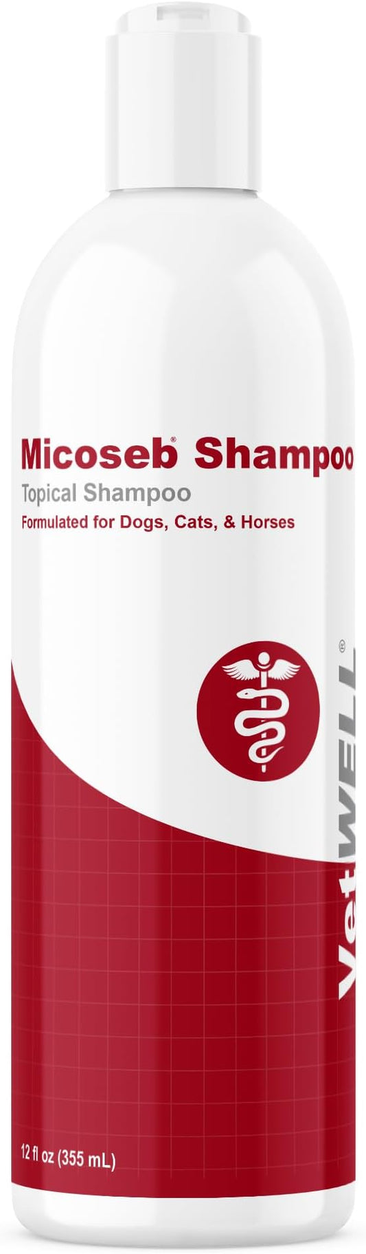 Micoseb Shampoo for Dogs & Cats - Topical Shampoo - 12 oz