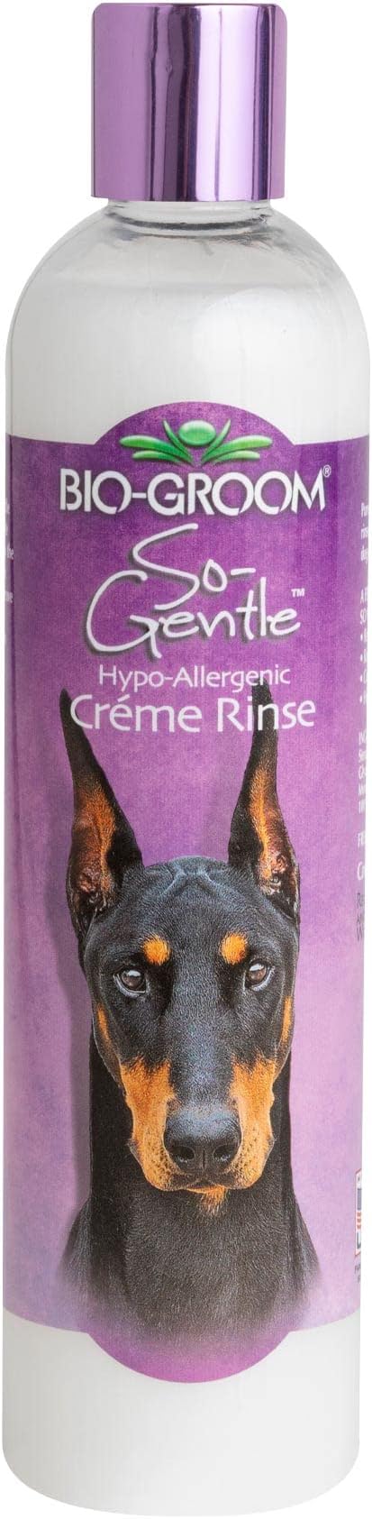 Bio-Groom So-Gentle Hypoallergenic Dog Conditioner – Tearless, Cat & Dog Bathing Supplies, Puppy Wash for Gentle Skin, Cruelty-Free, Made in USA, Tear-Free Dog Products – 12 fl oz 1-Pack