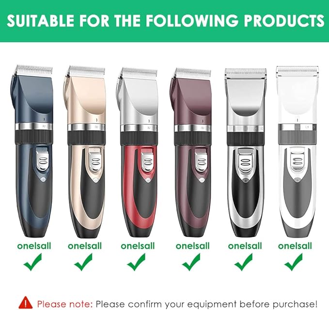 Replacement Blade for Dog Clippers Compatible with oneisall Low Noise Cordless Electric Quiet Hair Clippers Replacement Head