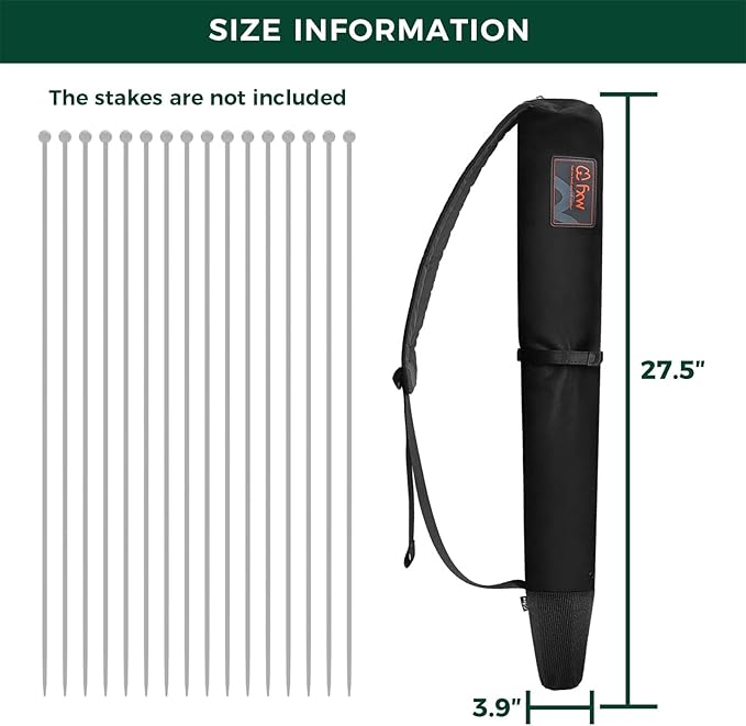FXW Stake Bag Designed for Storing and Carrying While Camping, Suitable for All Dog Pen Brands