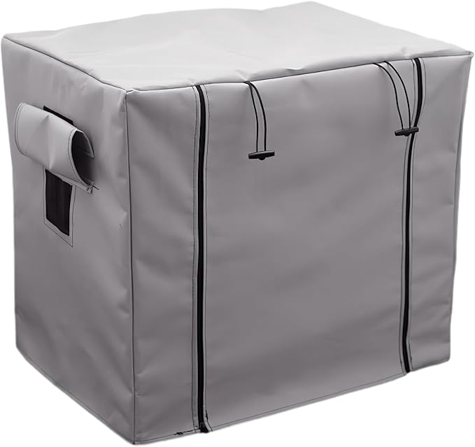 Dog Crate Cover Waterpoof Grey Pet Kennel Covers for Puppy Cat Indoor Outdoor Fit for 1 Door Wire Crate, 18.50x12.60x14.96 Inch