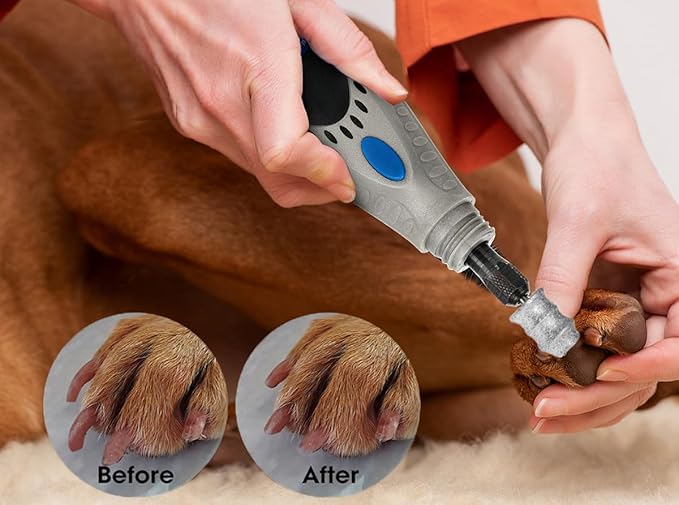 Nail Diamond Bits for Dog Dremel - Dog Nail Grinder Attachment - 1/8" Pet Nail Grinder Wheel Work with Dremel Sanding Drums for Dogs&Pet Nail Grooming