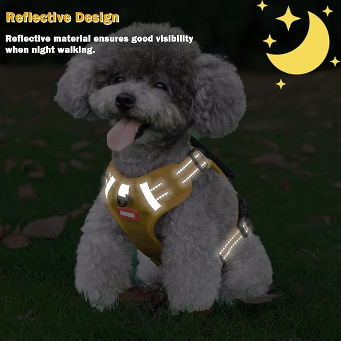No Pull Dog Harness Reflective No Choke Pet Padded Vest Harness for Small Medium Large Dogs,Breathable Heavy Duty Dog Walking Harness with Easy Control Handle for Outdoor Training Running