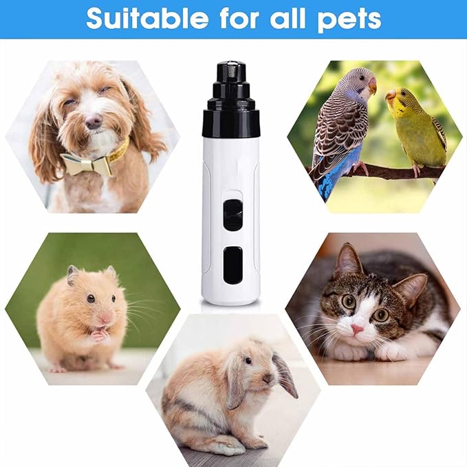 Silent Grind Pro for Dogs, SilentGrind Pro, Silent Grind Pro Dog Nail Trimmer, New Electric Dog Nail Clippers for Dog Nail Grinders Rechargeable, Pet Poochie Nail Grinder, Pet Paws Grooming Tool (1PC)