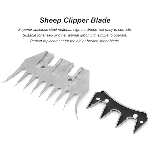 Sheep Shears For Dogs, Dog Grooming Blades, Sheep Shears Replacement Blades Stainless Steel Clipper Blades For Dog Grooming Grooming Blades for Grooming Goats, Lambs, Llamas, Alpacas