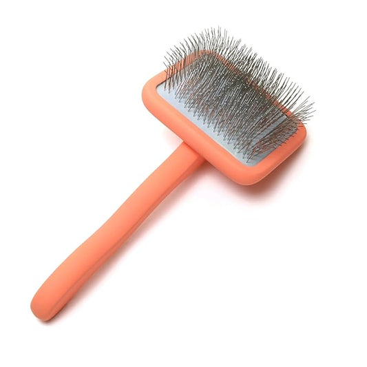 Slicker Brush for Grooming Shedding Medium & Long Haired Dogs - Pin Brush for Poodles, Goldendoodles and Doodle Breeds (Large)