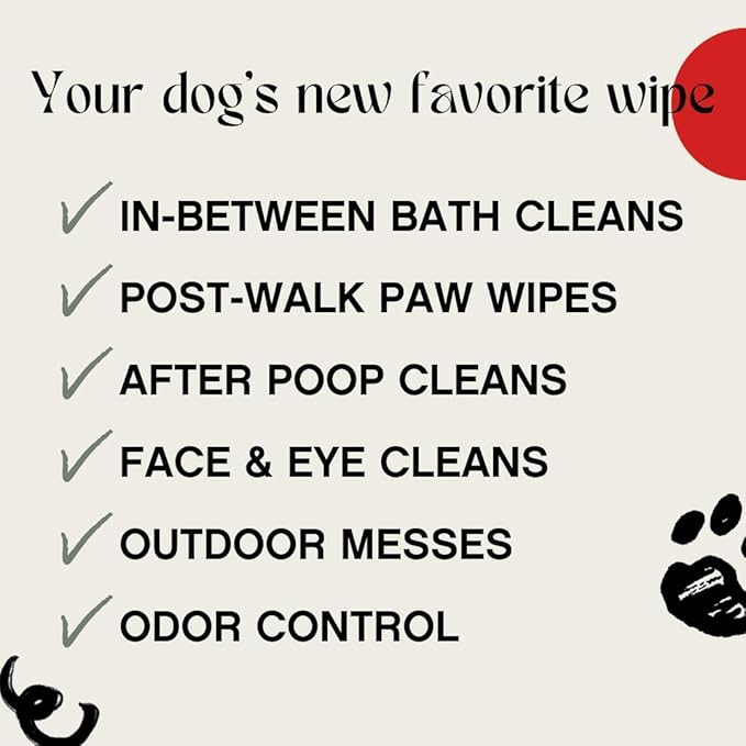 Floof Hypoallergenic Dog Wipes – Natural Aloe Grooming Wipes for Paws Face Ears Eyes & Bum – Vet-Formulated Extra Thick Safe for Puppies & Adult Dogs – 288 Count