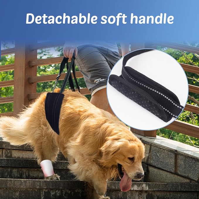 Dog Slings for Small Dogs, Dog Lift Hamess for Hind Leg Support for Elderly Dog, Injured Dog, Arthritis ACLRehabilitation Up Down Stairs