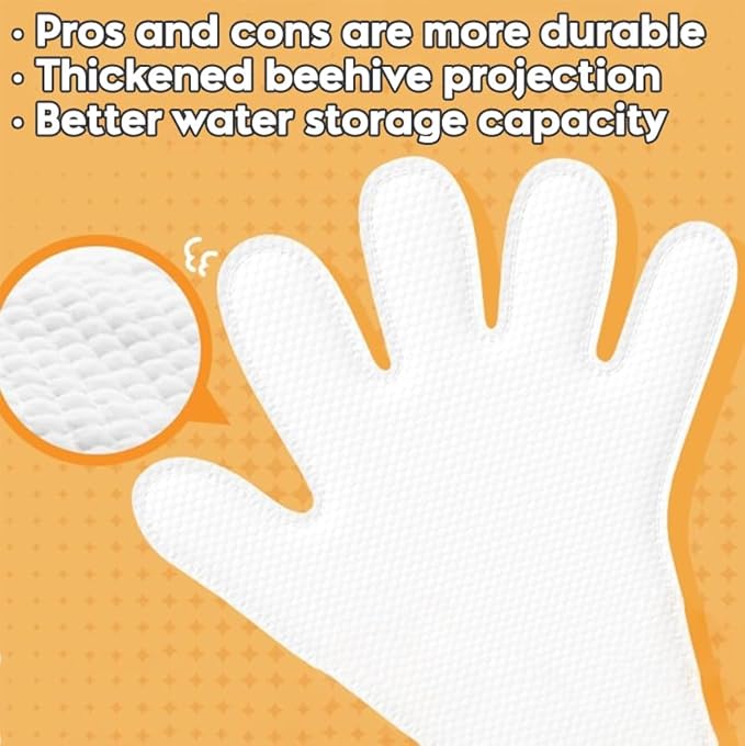 Cleaning Glove for Dog and Cat, Wipes Gloves for Dog and Cat Fur Face, Ear, Eye, Paws Cleaning Wipes Pet Wash Free Gloves, Grooming Wipes for Pet No Rinse Thick Dog Wipes Gloves(12 Pcs)