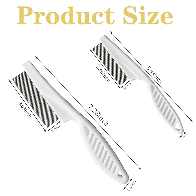 Multifunctional Pet Comb, Tear Stain Removal Comb, Pet Grooming Brush Fine Tooth Stainless Grooming Kit for Small Dogs Puppies