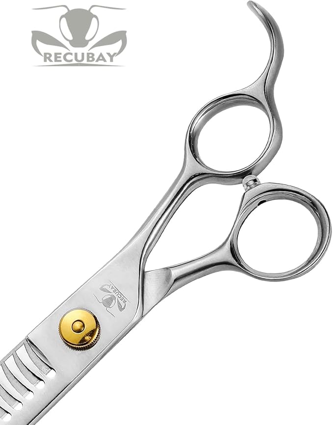 Gold Mantis Professional Dog Shears,8.0" Blender Shear For Medium Large Dog, 75% Thinning Rate