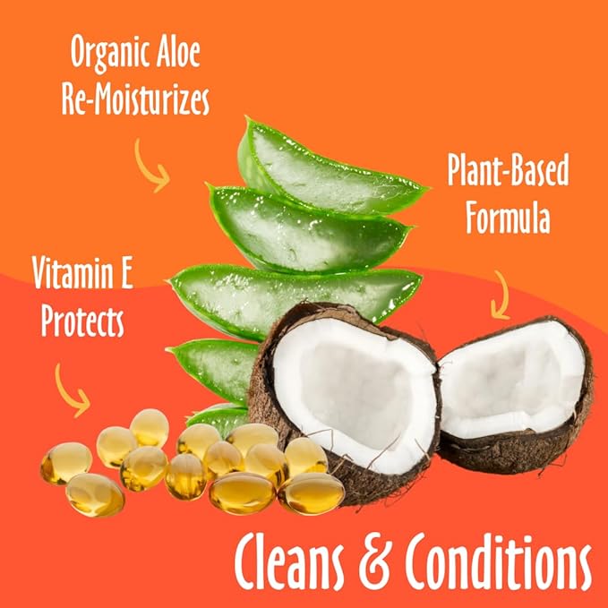 earthbath, Mango Tango 2-in-1 Conditioning Shampoo - Cruelty Free Dog Shampoo and Conditioner, Made in USA, Gentle Dog Conditioner, Best Puppy Shampoo & Puppy Supplies, Safe Dog Wash - 128 Oz (1 Pack)