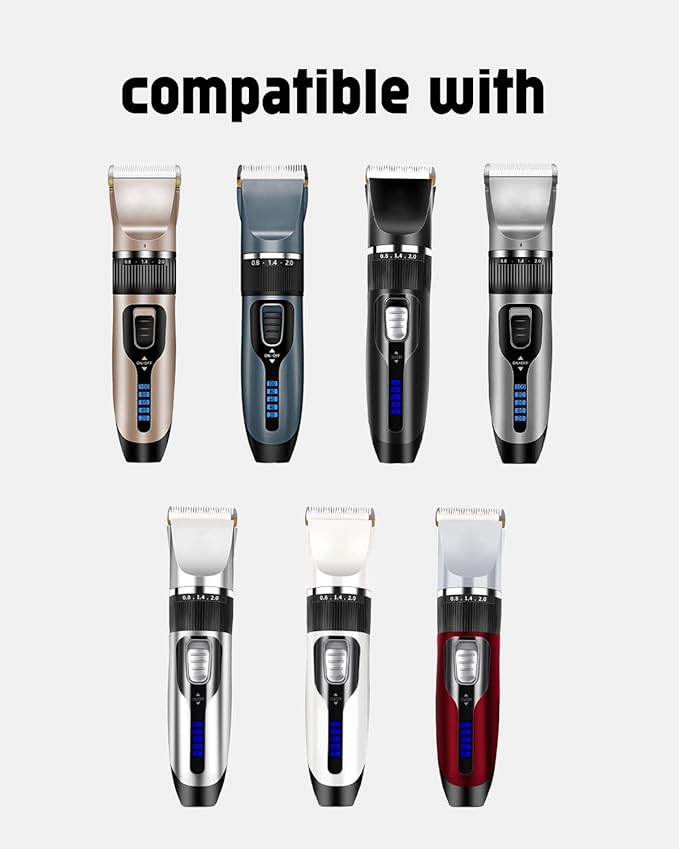 uijino 2 Pack Dog Clipper Blades Compatible with Gooad Dog Clipper Replacement Blades, 2 Cleaning Brush