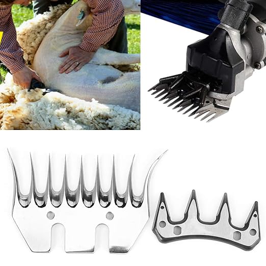 Sheep Shears For Dogs, Dog Grooming Blades, Sheep Shears Replacement Blades Stainless Steel Clipper Blades For Dog Grooming Grooming Blades for Grooming Goats, Lambs, Llamas, Alpacas