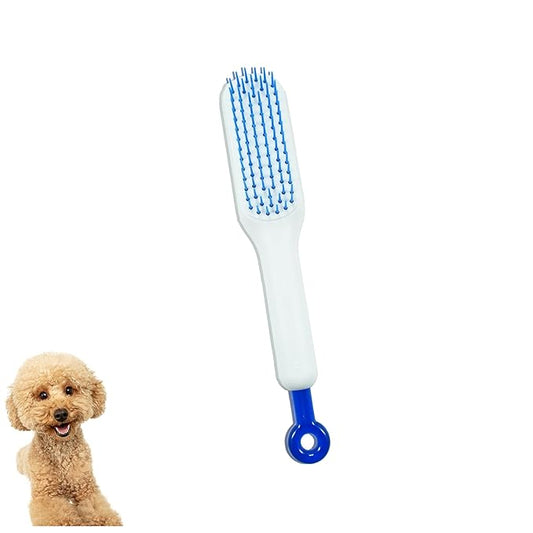 Scalable Grooming Brush for Small Dogs, Puppy Brush ，Soft Dog Brush for Shih Tzus, Yorkies, Maltipoos, Maltese (Ivory White)