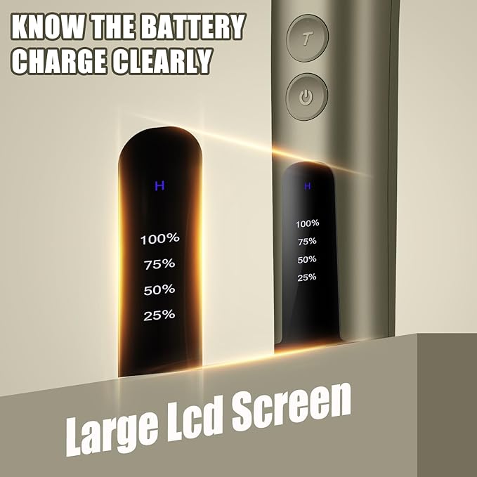 Professional Animal Pet Dog Cat and Horse Cordless Hair Clipper Grooming Kit with 5 in 1 Blade Low Noise & High Power Rechargeable Cordless Pet Grooming Clipper for for Thick Heavy Coats (Brown)