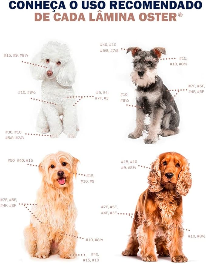 Oster Cryogen-X Pet Clipper Blade, 7F, White