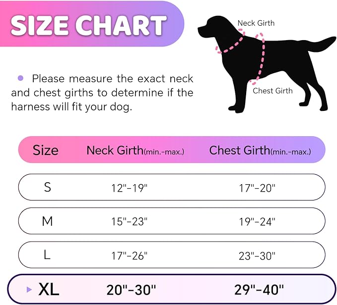 QQPETS No Pull Dog Harness with 2 Leash Clips，Adjustable Soft Padded Dog Vest, Reflective Outdoor Pet Oxford Vest with Easy Control Handle for Small to Large Dogs Walking Training