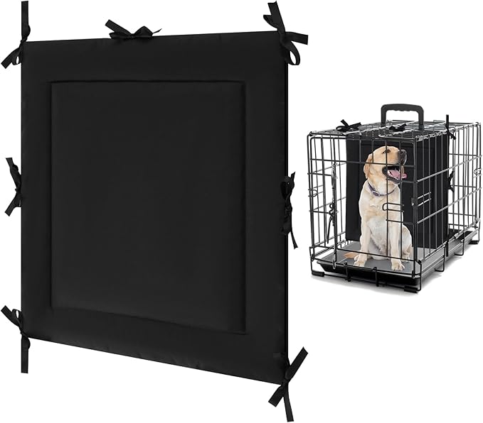 Thyle Dog Crate Divider Panel (Without Crate), Black Thick Dog Kennel Divider with Ties, Puppy Accessories for Puppy Training(24" H X 22.5" W for 36" Crate)