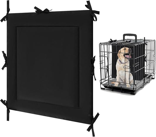 Thyle Dog Crate Divider Panel (Without Crate), Black Thick Dog Kennel Divider with Ties, Puppy Accessories for Puppy Training(18" H X 16.5" W for 24" Crate)