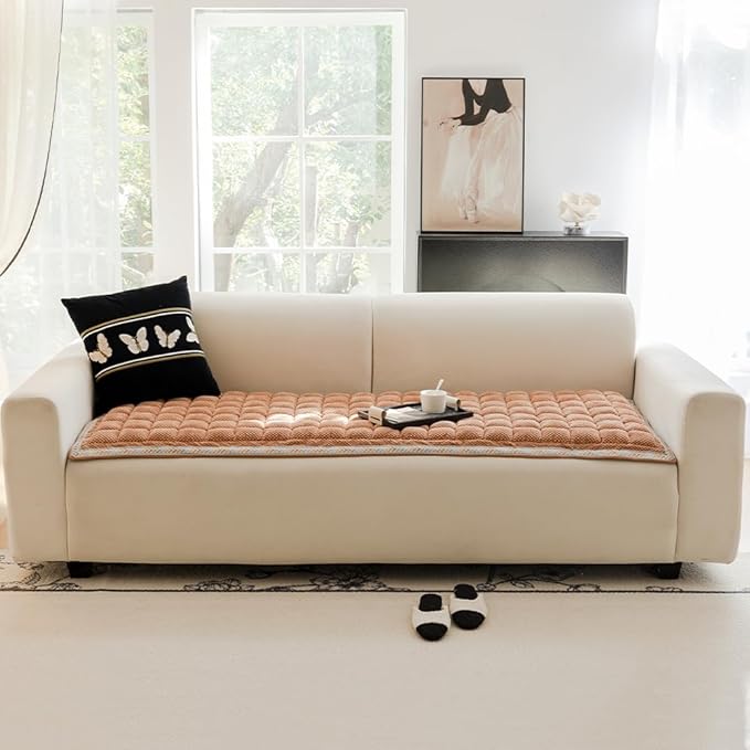 Dog Couch Cover Protector, Couch Cover for Dogs Washable, Pet Couch Covers for Sofa, Non Slip Dog Bed Sofa Cover (Drown, 27.6" x 70.9")