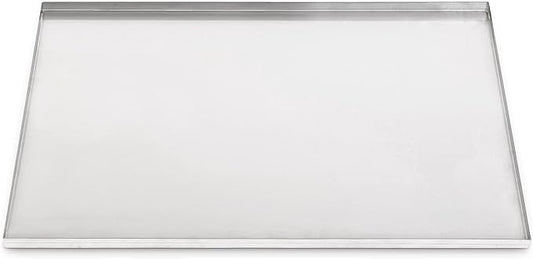 35" x 19.75" Metal Replacement Dog Crate Pan Chew Proof Crack Proof Pet Kennel Tray Central Dog Training Crate Pan Pet Supplies, Galvanized, 1" H