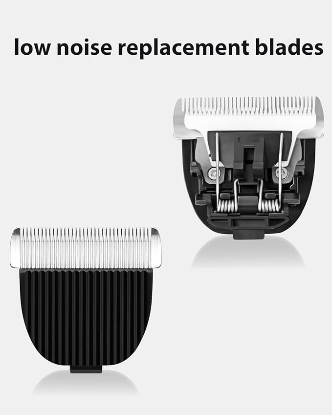 Replacement Blades 2 Pack for ONEISALL Dog Hair Vacuum and Dog Grooming Kit, Low Noise Pet Clipper Replacement Blade for ONEISALL Replacement Blade, Cleaning Brush