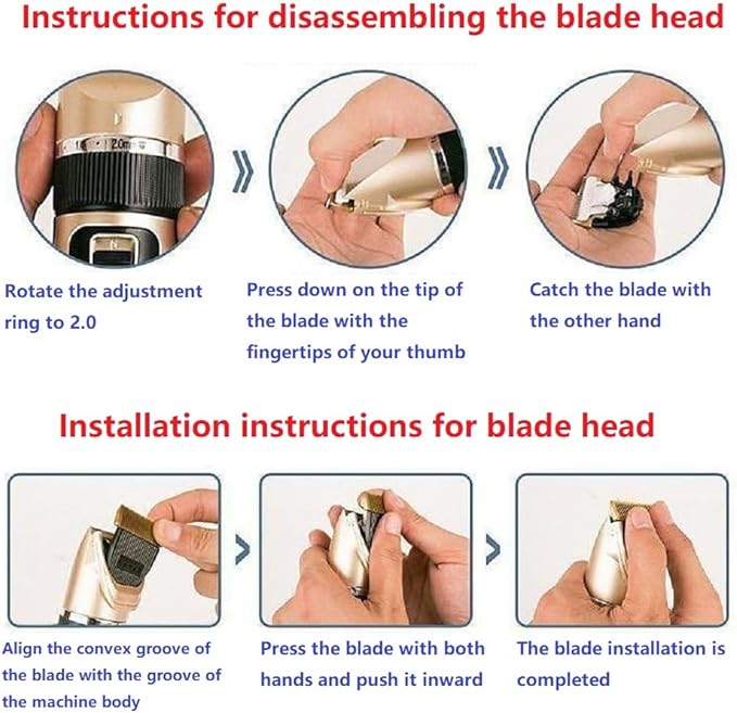 Dog Clippers Grooming Kit and Paw Trimmer,Cordless,Low Noise, Electric Quiet,Rechargeable, Dog Trimmer Grooming, Pet Hair Clippers for Thick Coats,Shaver for Small and Large Dogs Cats