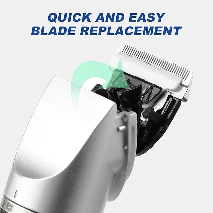 Pet Dog Grooming Replacement Blades: Low Noise Pet Clipper Replacement Blades for ONEISALL Dog Low Noise Dog Clipper & Dog Hair Vacuum Clipper