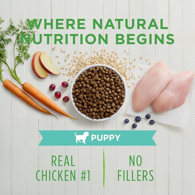 Instinct Be Natural Puppy Real Chicken & Brown Rice Recipe Natural Dry Dog Food, 24 lb. Bag