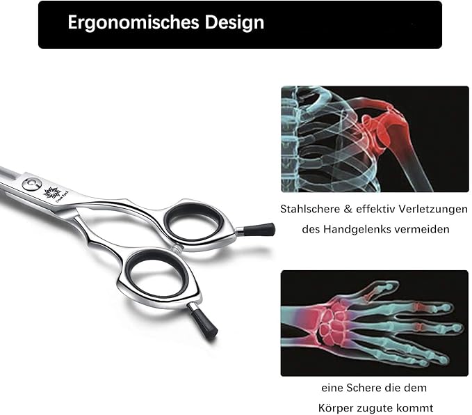 Grooming Pet Shear, 6.5 Inch Downword Curved Scissors, Curved Shears for Cat Shears and Small Dog Shears Or Any Breed Trimming Cuts, Design for Professional Pet Groomer