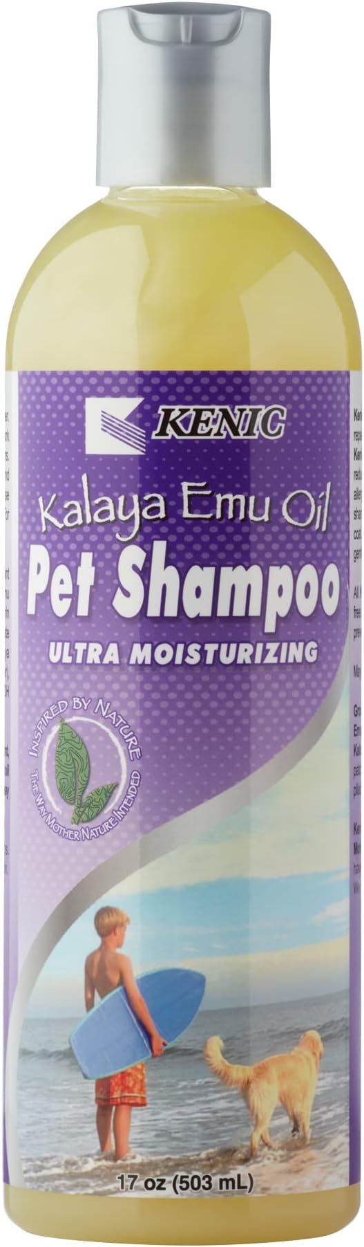 Kenic Kalaya Premium Moisturizing & Restorative Emu Oil Dog Shampoo, Repairs and Restores Skin & Hair, Soap & Paraben Free, Made in USA, for Dogs, Puppies & Cats