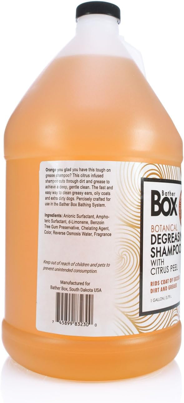 Degreasing Dog Shampoo, 1 Gallon - Cuts Through Tough Dirt and Grease with Ease, Professional Grooming Grade