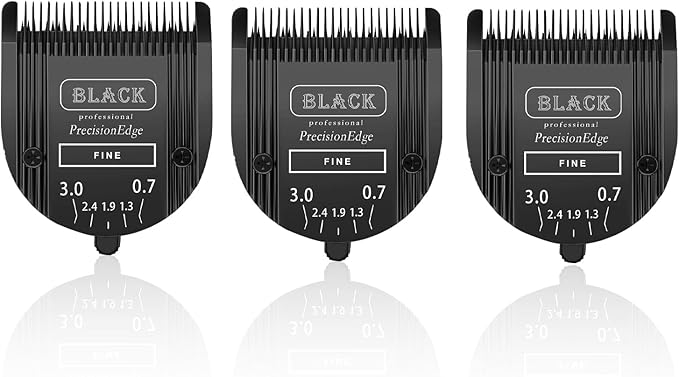 Adjustable 5 in 1 Blades Compatible with WAHL Arco,Bravura .Chromado，Creativa，Figura Dog Clippers for Dogs Grooming(Black/3PC)