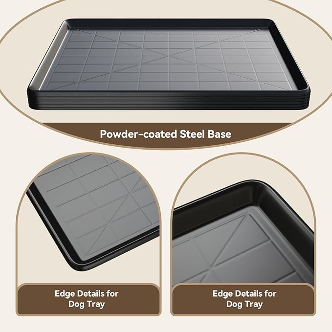 41.1" Dog Crate Tray Replacement fit for Metal Dog Crate Dog Cage Pans Plastic Tray