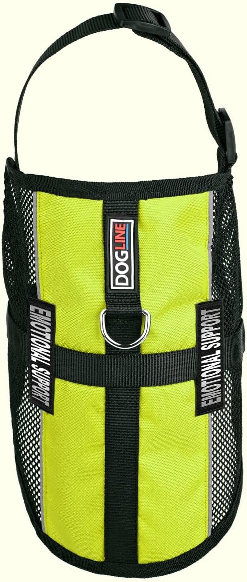 Dogline MaxAire Multi-Purpose Mesh Vest for Dogs and 2 Removable Emotional Support Patches, 30 to 38", Green