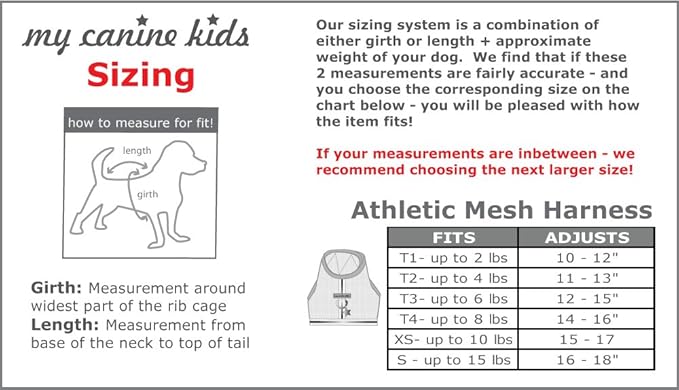 Athletic Mesh Dog Harness for Teacup, Small - Small Dogs and Puppies | Reflective Trim and Comfortable Velcro Closure