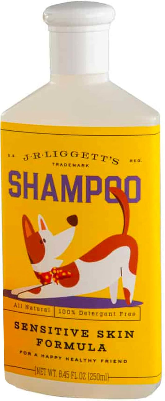 J·R·LIGGETT'S Dog Liquid Shampoo Great for Sensitive Skin | Relieves Dry Skin | Dog Itch Relief Hypoallergenic Formula | 100% Ecologically Correct, Non-GMO, Detergent-Free, 8.45 oz.