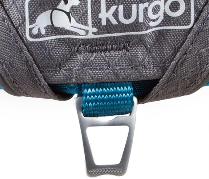 Kurgo Journey Air Dog Harness, Vest Harnesses for Dogs, Pet Hiking Harness for Running & Walking, Reflective, Padded, Includes Control Handle, No Pull Front Clip (Blue, X-Large)