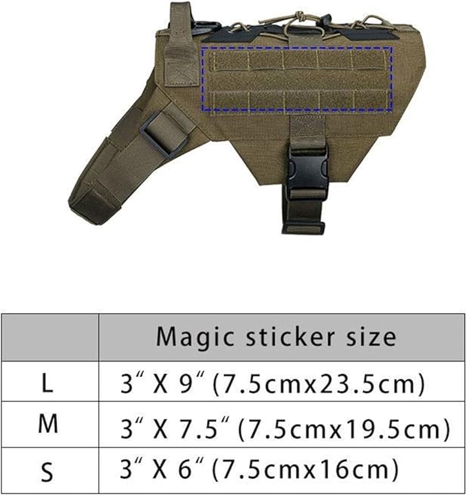 EXCELLENT ELITE SPANKER Dog Harness Tactical Military Dog Harness Adjustable No-Pull Dog Harness Training Hunting Dog Tactical Vest with Handle (L, Ranger Green)