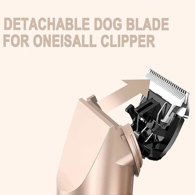 Replacement Blade Set Compatible with oneisall Low Noise Dog Clippers,Cut Length to 0.5MM/3MM/6mm,3 Count
