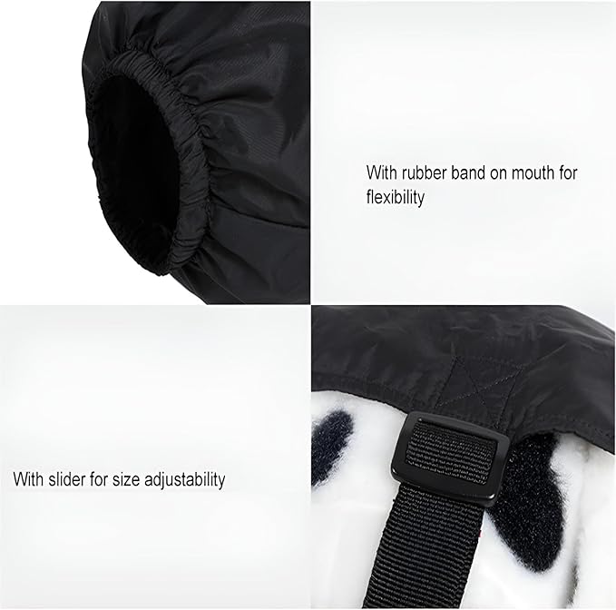 NACOCO Dog Calming Cap Eye Mask Nylon Shading Pet Anxiety Mask Muzzle for Grooming Anti Car Sickness (M)